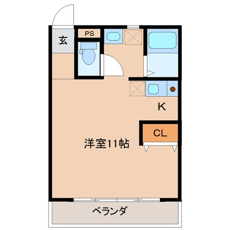 コーポオアシスの物件間取画像